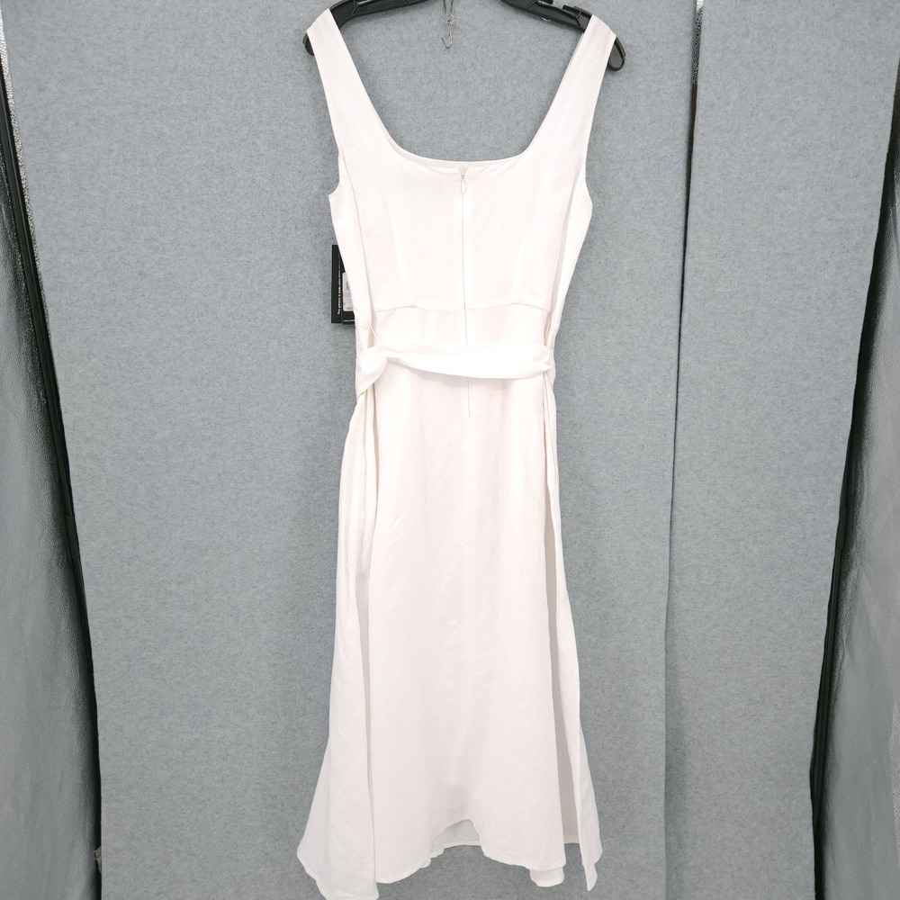 Karl Lagerfeld Paris Floral Print Blend A Line White Dress Womens Size 6 NWT - Picture 5 of 8